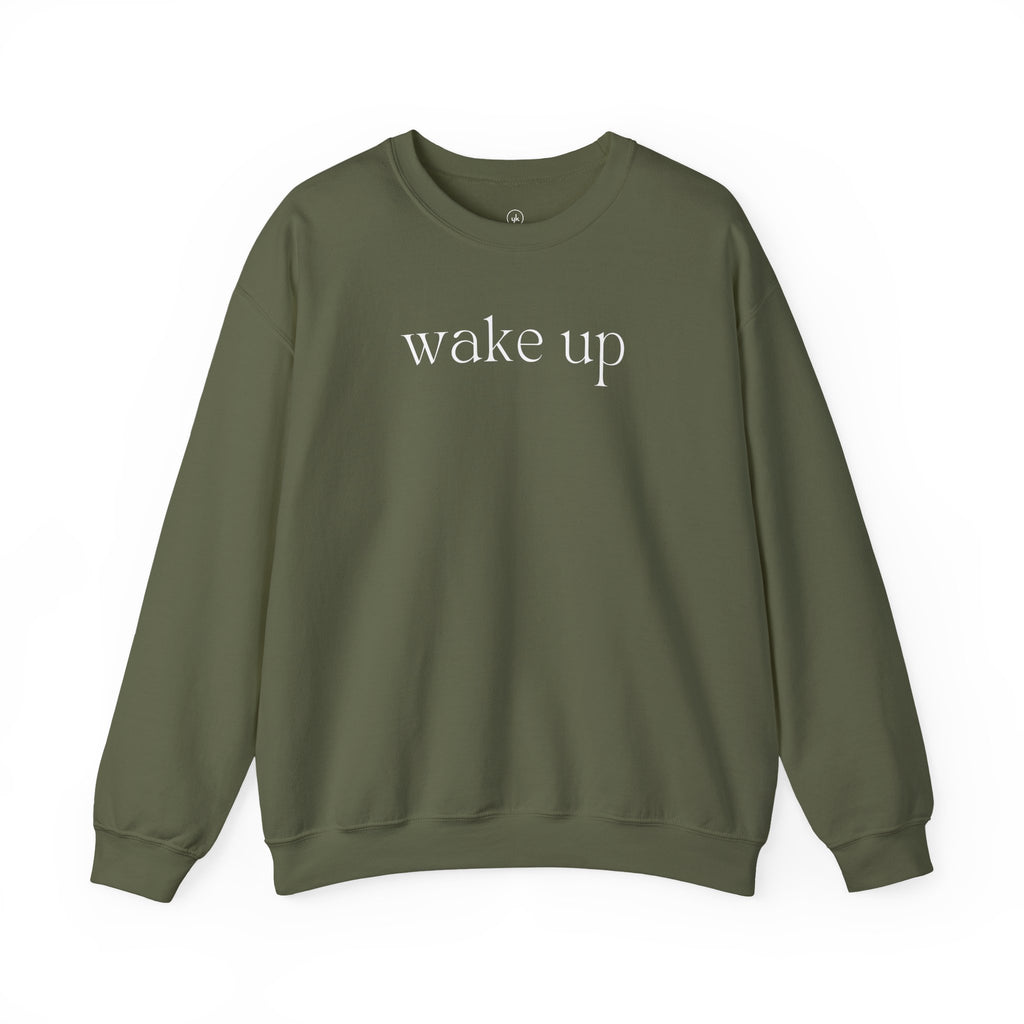Wake Up Unisex Crewneck
