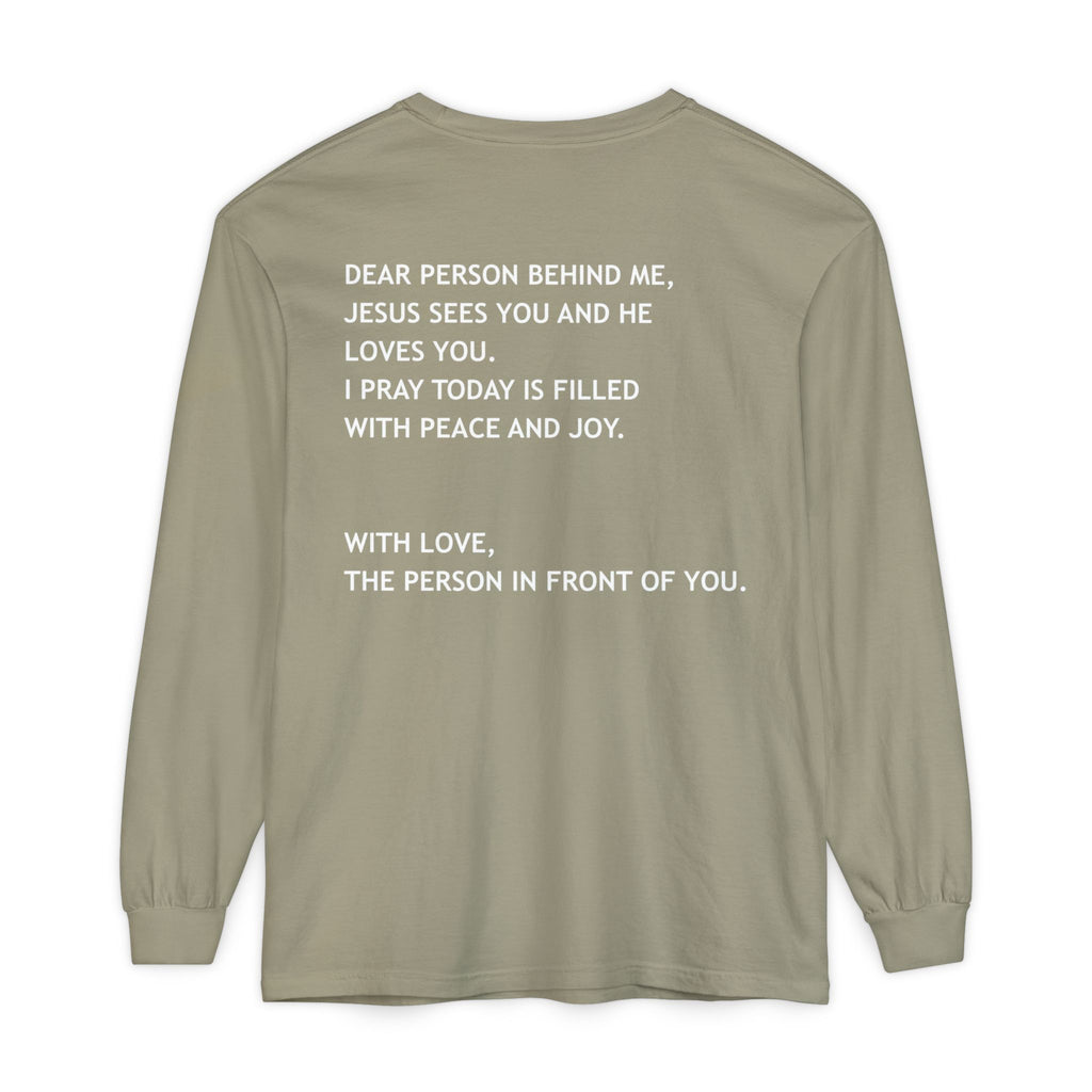 Dear Person Behind Me Unisex Long Sleeve Tee