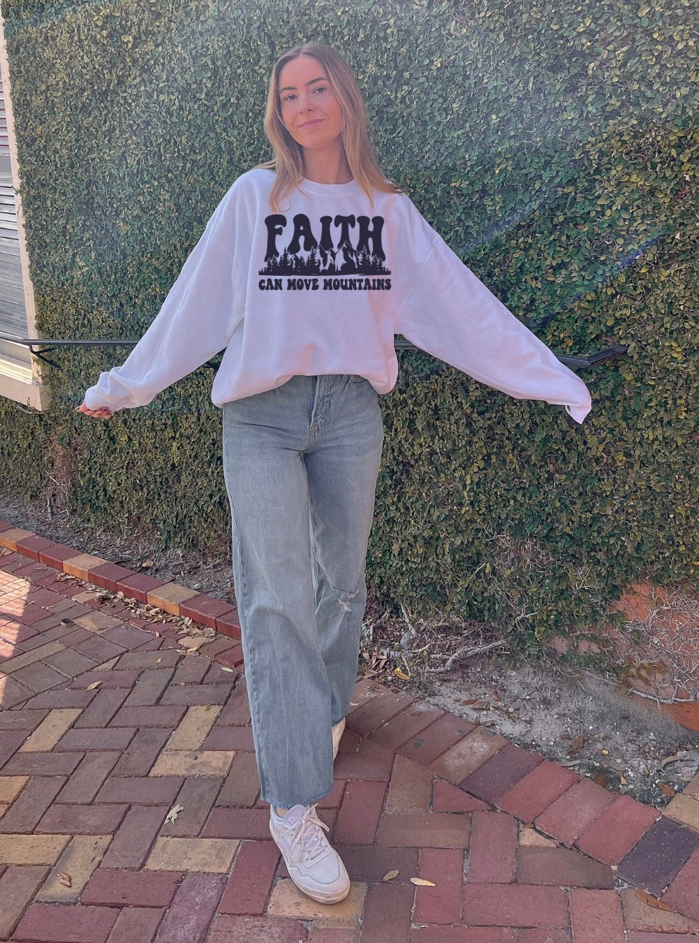 Faith Can Move Mountains Unisex Crewneck - PREORDER