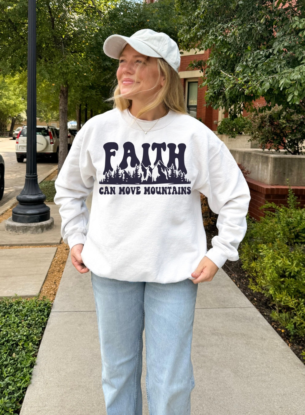 Faith Can Move Mountains Unisex Crewneck - PREORDER