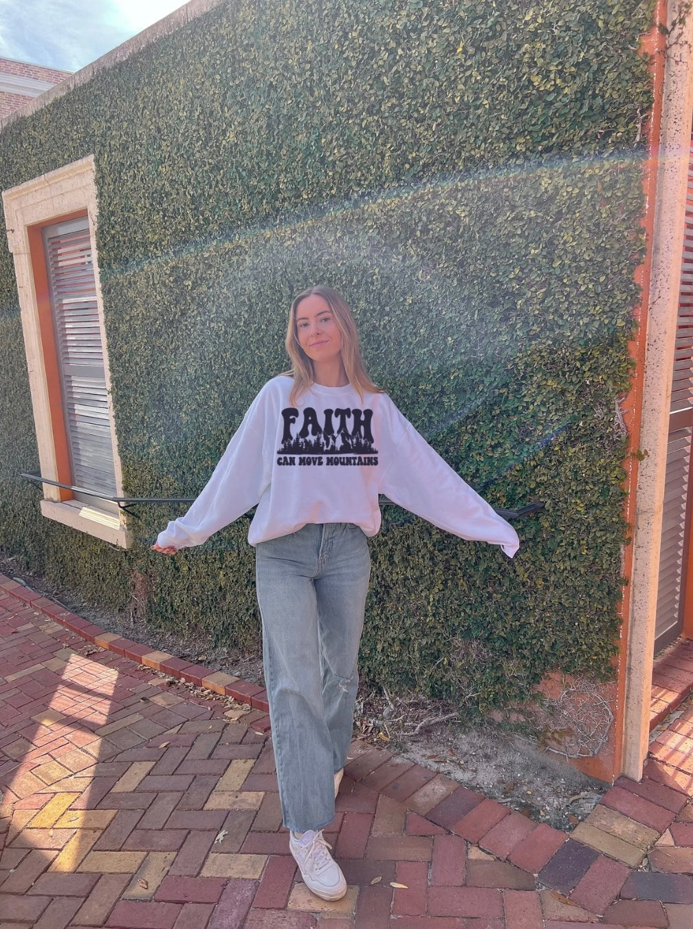 Faith Can Move Mountains Unisex Crewneck - PREORDER