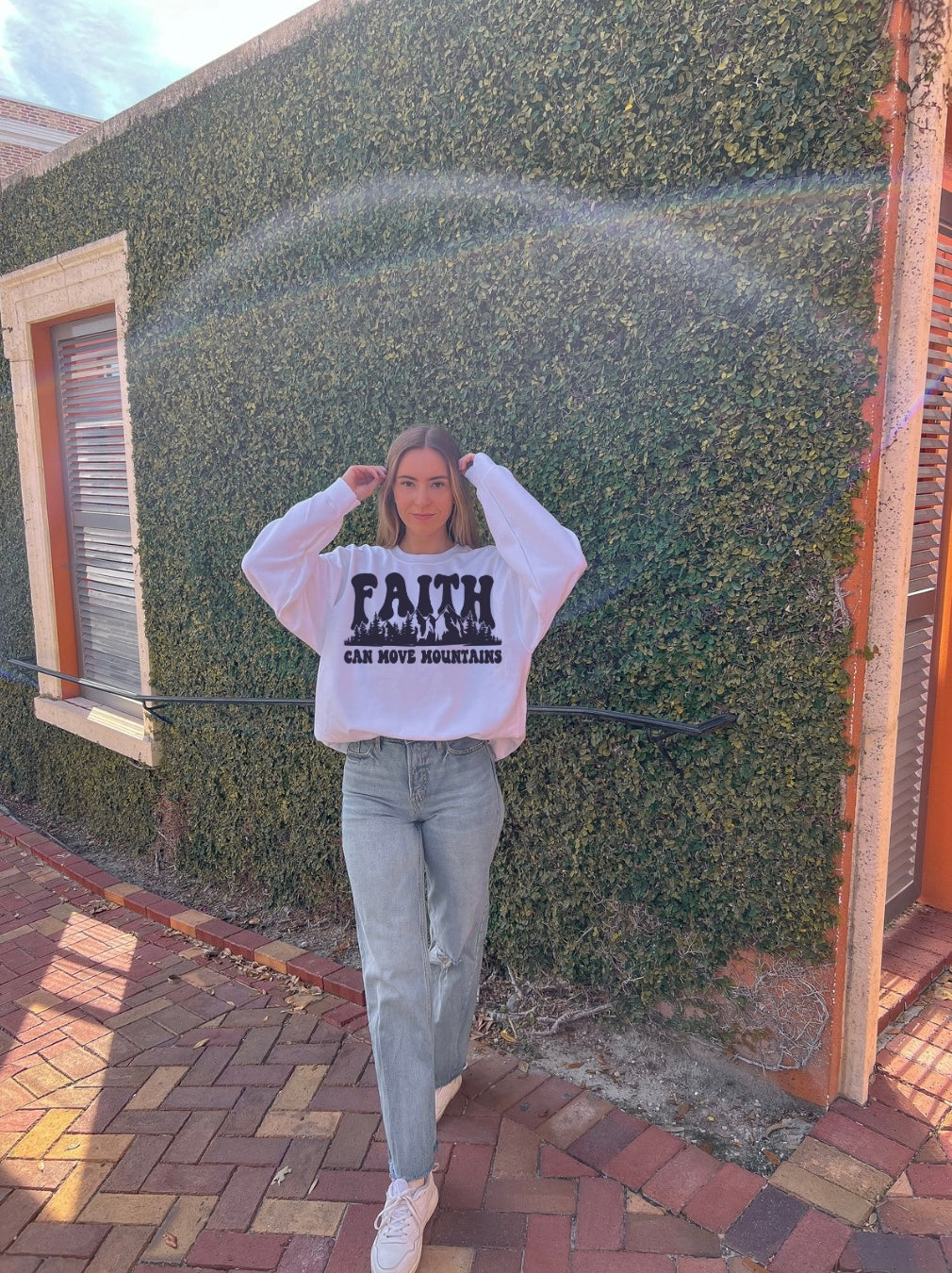 Faith Can Move Mountains Unisex Crewneck - PREORDER