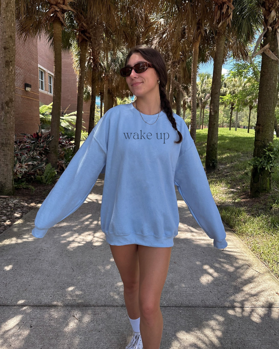 Wake Up Unisex Crewneck