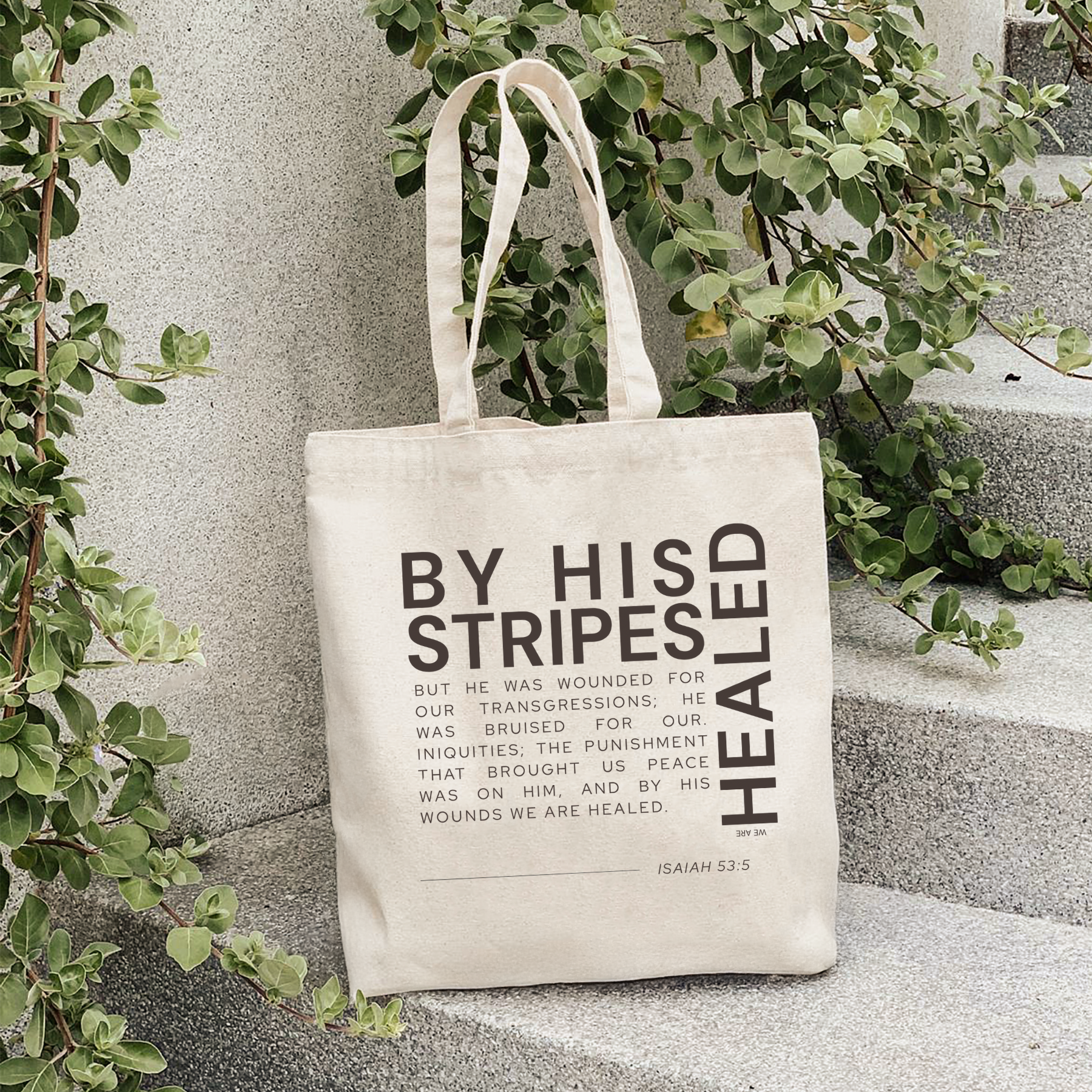 BY HIS STRIPES TOTE BAG